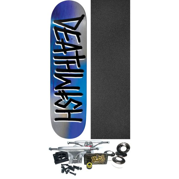 Deathwish Skateboards Deathspray Sky Skateboard Deck - 8" x 31.5" - Complete Skateboard Bundle